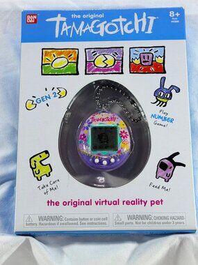 Tamagotchi The Original Virtual Reality Pet Gen 2 Purple Galaxy New Sealed